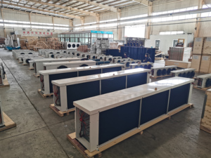 เครื่องทำความเย็นแบบระเหย 3 พัดลม 380V สำหรับ<span class=keywords><strong>ห้อง</strong></span>เย็นอุณหภูมิต่ำ ชุดคอนเดนซิ่งยูนิต ระบบทำความเย็นและแลกเปลี่ยนความร้อน - Product Image 5