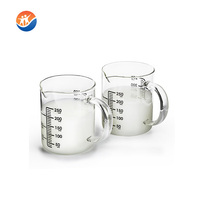 Nouveau Bécher en pyrex avec poignée Tasse à café en verre