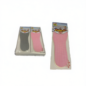 Mnj Kids Insoles Pink Checkered Pattern Size 24-26 12Pcs Pack - Product Image 1