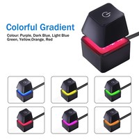 Interrupteur marche/arrêt pour ordinateur de bureau, rétroéclairage RGB, clavier mécanique, télécommande externe, bouton de réinitialisation de la carte mère du PC