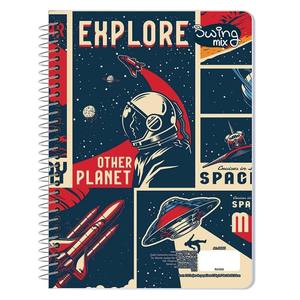 Carnet à spirales A5 Mexique EC-001 à feuilles mobiles, 100 feuilles, couverture rigide, impression libre pour étudiants - Product Image 3