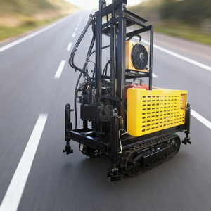 حفارة هيدروليكية زاحفة صغيرة لحفر آبار المياه مناسبة للتكوينات الأرضية الناعمة والصخرية الصلبة - Product Image 1