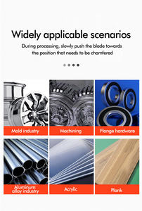 Mini machine de chanfreinage portative pneumatique qui peut polir la barre de plaque d'acier de moule de tuyau en métal de cuivre - Product Image 5