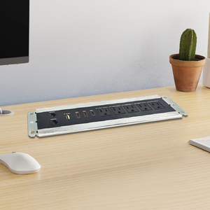 Prise de charge USB réseau RJ45 en alliage <span class=keywords><strong>d</strong></span>'aluminium personnalisée, encastrée, dissimulée, montée dans le mobilier de bureau, prise encastrée - Product Image 6