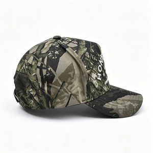Retro 1969 VIRMOA WEAR DEPT Embroidered Camouflage 5-Panel Cotton Yarn Baseball <b>Cap</b>-Unisex Casual Four Seasons - Product Image 6