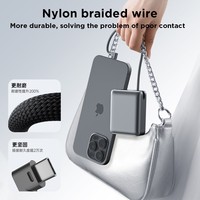 Dernière 10000mAh plus petite banque de puissance en aluminium PD20W batterie externe chargeur portable batterie externe à écran LED avec câble de type C intégré
