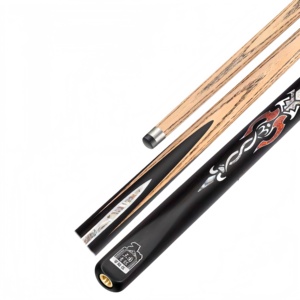 Queue de billard O'MIN Qinggang sculptée et incrustée, pointe de 9,8-10,2 mm, poids de 17,5-18,5 oz, style anglais, pour snooker et billard, vente en gros - Product Image 1