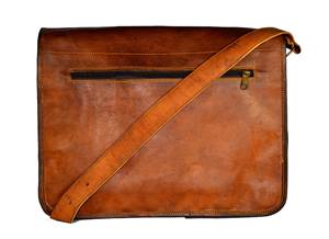 Grande mallette pour ordinateur portable en cuir véritable du fabricant indien sac à bandoulière souple Style bureau messager sac à bandoulière - Product Image 4