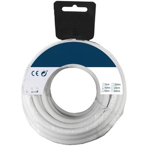 Avvolgitubo tubolare H05VV-F 2 x 1,00 mm, 15 m, ideale per collegamenti elettrici e distribuzione di energia in interni. - Product Image 1