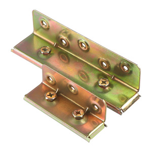 Hidden Bed <b>Frame</b> Connectors 2.5 Mm Carbon Steel Flush <b>Mount</b> Hinges For Furniture Connection - Product Image 2