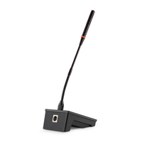 Microphone de conférence à col de cygne TTA380 avec écran, logo personnalisé, câble de 8 m pour réunions et enseignement