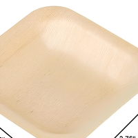 Plateau jetable en bois en forme de bateau, écologique, en peuplier, anti-fuite, pour buffet, plats à emporter et pique-niques en extérieur