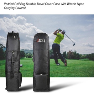 Couvertures de <span class=keywords><strong>voyage</strong></span> de sac de golf en nylon pliantes à prix réduit avec roues Sac d'aviation de golf portable pour la protection du sac de <span class=keywords><strong>club</strong></span> de golf - Product Image 5