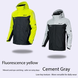 Combinaison de pluie pour moto ZOOM-LON % polyester imperméable respirante réfléchissante, ensemble de vêtements de pluie pour la conduite, veste coupe-vent et pantalon 15000MM - Product Image 6