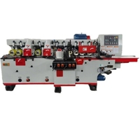 Dégauchisseuse automatique robuste S4S à 6 têtes haute vitesse 2400 kg pour le façonnage du bois sur 4 côtés, idéale pour la fabrication de meubles à grande échelle