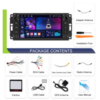 Hikity 4+64G 7'' Autoradio pour Chevrolet Chrysler Jeep Dodge 4+64G CarPlay/Android Auto sans fil GPS WiFi Type-C Tableau de bord OEM