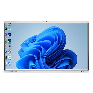 Tableau blanc électronique Android et Windows de 75 pouces, 40 points tactiles, tableau interactif intelligent 4K avec stylet - Product Image 1