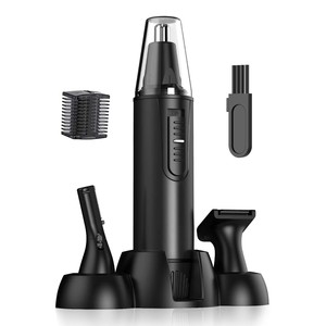 3 in 1 indolore naso sopracciglio orecchio Trimmer con lame <span class=keywords><strong>a</strong></span> doppio bordo impermeabile in acciaio inox ricarica USB - Product Image 1