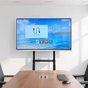 ไวท์บอร์ดอัจฉริยะแบบสัมผัสหน้าจอขนาด 55 65 75 85 86 98 นิ้ว รุ่น 1 Pen Finger Touch Interactive Flat 4k Lcd Digital Smart สำหรับโรงเรียนและการสอน WS98CON-E สีขาว - Product Image 2