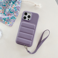 Étui de téléphone sport de luxe en PU+PET pour iPhone 17 16 15 14 13 12 11 Pro Max Google Pixel 4/5/6/7/8, toucher doux, effet matelassé, tendance