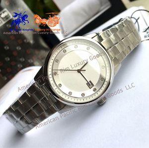 Relojes de Cuarzo de Acero Inoxidable Bicolor y Plateado con Marcadores de Diamantes y Visualización de Fecha, Relojes de Vestir para Mujer - Product Image 5