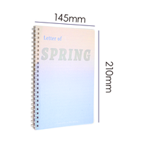 Cahier A5 à bobine souple personnalisé Gradient Pearl Cover Papeterie créative pour l'exercice des devoirs Impression de cahier B5 personnalisée