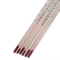 Thermomètre portable en verre rouge de qualité laboratoire CORDIAL - Thermomètre en verre dédié à l'utilisation en laboratoire