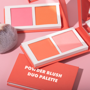 Beauté du visage Maquillaje Palette de fard à joues avec poudre pressée miroir Palette de fard à joues de marque privée Logo personnalisé - Product Image 1