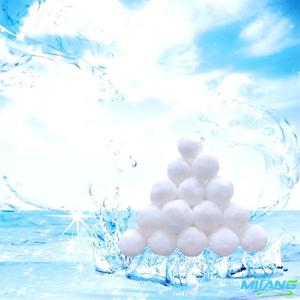 Boule filtrante en fibre blanche puissante pour la <span class=keywords><strong>filtration</strong></span> des piscines avec interception profonde <span class=keywords><strong>de</strong></span> la contamination, forte adsorption, rinçage facile - Product Image 2