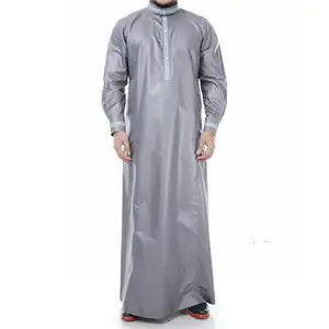 Grey High Neck Men's shalwar kameez for men Tobey Material Comfortable Islamic Tobey