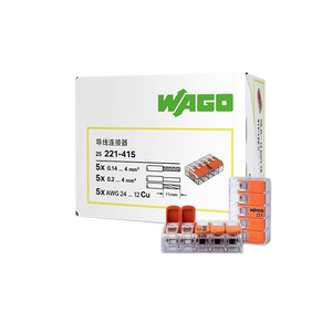 Wagos <span class=keywords><strong>221</strong></span>-412/<span class=keywords><strong>413</strong></span>/415 ตัวเชื่อมต่อสายไฟแบบสปริงแบบเสียบได้ รุ่น <span class=keywords><strong>221</strong></span> ปลอดภัยและรวดเร็ว ใช้ได้กับสายไฟแบบอ่อนและแบบแข็ง - Product Image 4