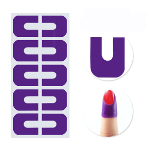 Nouveau décoller nail art bande doigt protecteur vernis peinture autocollant U forme Anti-débordement ruban à <span class=keywords><strong>ongles</strong></span> <span class=keywords><strong>pour</strong></span> les décorations des <span class=keywords><strong>ongles</strong></span> - Product Image 3