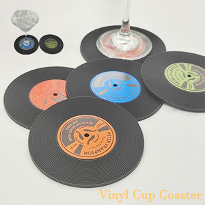 Customizable <b>Silicone</b> PVC Drink Coaster Rubber Round Cup Mat Non Slip Heat Resistant Table Protector <b>Pad</b> with Logo - Product Image 2