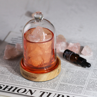 Diffuseur d'huiles essentielles en pierre de cristal naturel aromathérapie de guérison lampe au sel de l'himalaya parfum brûleur d'arôme pour la décoration de la maison