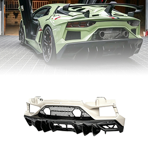 Pièces automobiles en fibre de carbone sèche de couleur personnalisée, mise à niveau de style SVI, pare-chocs arrière en carbone sec pour <span class=keywords><strong>Lamborghini</strong></span> LP700/LP720 - Product Image 1