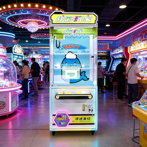 Máquina de grúa electrónica de juguete para centro de entretenimiento, 110V, operación con monedas/billetes, para uso en centros de entretenimiento, 6 años o más, metálica - Product Image 4