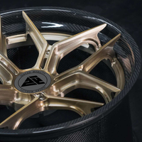 Jantes légères en alliage d'aluminium forgé à 2 pièces, multi-rayons, polies, 6x139.7 PCD, boulons inclus pour 458 488 F8 Tributo