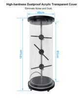 Mini projecteur holographique 3D en forme de ventilateur, solution d'affichage pour vitrine transparente cylindrique avec ventilateur holographique