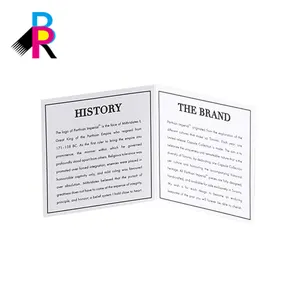 Customized Design Certificate of Jewelry Instructions Cards Folding Card Insert Card Textured Paper Advanced Printing Service