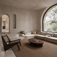 Microcemento con Efecto Piedra para Paredes y Suelos, Acabado Liso Mate, Impermeable, para Proyectos de Diseño de Interiores de Lujo