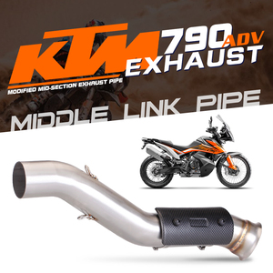 Moto Pour <span class=keywords><strong>KTM</strong></span> <span class=keywords><strong>790</strong></span> Aventure/R 2019 2020 <span class=keywords><strong>2021</strong></span> <span class=keywords><strong>790</strong></span> Aventure R Rallye 19-21 790ADV Évasion Slip-sur D'échappement Avec Mi Lien Tuyau - Product Image 2