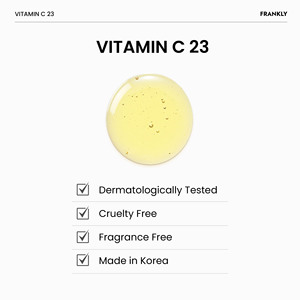 เซรั่มวิตามินซี 23% ยี่ห้อ FRANKLY เซรั่มเข้มข้นจากเกาหลี สำหรับผิวขาวกระจ่างใส ลดฝ้า กระ จุดด่างดำ สารต้านอนุมูลอิสระเข้มข้น - Product Image 6