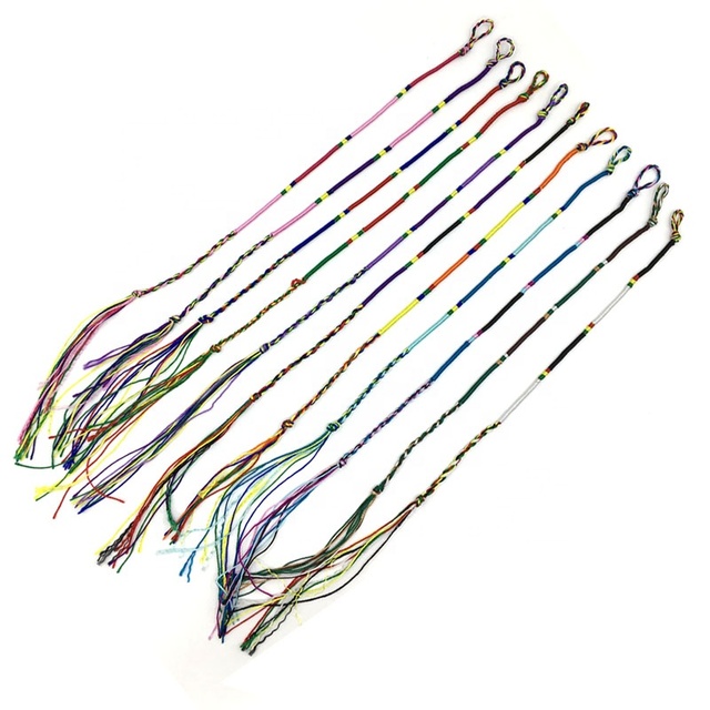 Hot Sell Wholesale Stock Ethnic Stock Handmade Wrap Mix Colour Cheap Rope Friendship Bracelets