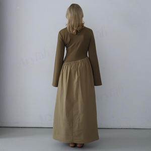 Nouvelle <span class=keywords><strong>Robe</strong></span> Maxi Musulmane Personnalisée à Design d'Assemblage pour Femmes, Modeste, Longueur Maximale, Col Rond, Robes de Mode Islamique pour Femmes - Product Image 5