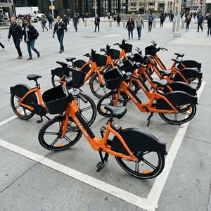 <span class=keywords><strong>Bicicleta</strong></span> Compartida de Aluminio Reforzado con Bloqueo 4G IoT, <span class=keywords><strong>Bicicleta</strong></span> Eléctrica Inteligente para Flotas de Alquiler Urbano - Product Image 1