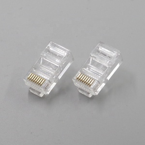 Ethernet <span class=keywords><strong>RJ45</strong></span> vượt qua thông qua Modular cắm kết nối nam CAT5e CAT6 <span class=keywords><strong>RJ45</strong></span> kết nối email toàn cầu nhà sản xuất ban đầu PA66 jisjack - Product Image 4