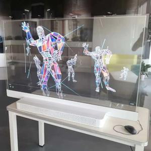 55 אינץ אולטרה-דק ברזולוציה גבוהה מסך hd <span class=keywords><strong>oled</strong></span> תצוגה שילוט דיגיטלי מעלית ממשק מגע גדול שקוף קטן - Product Image 5