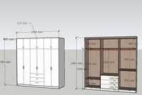 Armoire portable personnalisée en bois massif, design moderne, durable, pour chambre à coucher, salon, organisation de placards, meubles