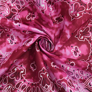 Fasce per capelli hip-hop multicolori 100% poliestere all'ingrosso, fazzoletti tie-dye per street dance, bandane quadrate con girasoli e faggiole - Product Image 3
