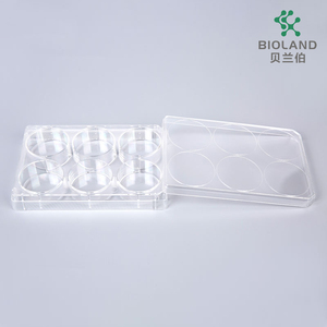 Bioland <span class=keywords><strong>6</strong></span> sumur dengan tutup paket individu permukaan Tc suguhan DNAse RNase Pyrogen bebas pelat budaya sel - Product Image 2